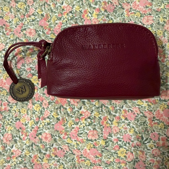 Women's Burgundy Leather Wallet - Picture 3 of 14